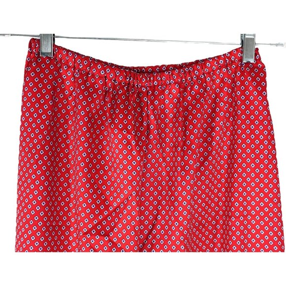 Vintage 80s Donna Richard for Gilligan O'Malley Silky Geometric Print Pajama Set - Picture 6 of 12